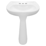 LAVABO Y PEDESTAL JAZMIN BLANCO