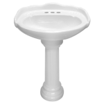 LAVABO Y PEDESTAL OXFORD BLANCO
