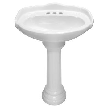 LAVABO Y PEDESTAL OXFORD BLANCO