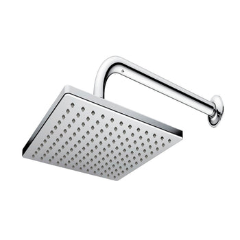 REGADERA CUADRADA CON BRAZO Y CHAP 2261B CROMO