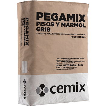ADHESIVO PEGAPISO Y MARMOL GRIS 20KG