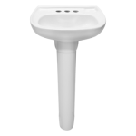 LAVABO Y PEDESTAL BLANCO LUCAS