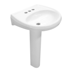 LAVABO Y PEDESTAL TULIPAN BLANCO