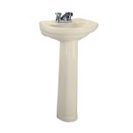 LAVABO Y PEDESTAL CIVIC HUESO